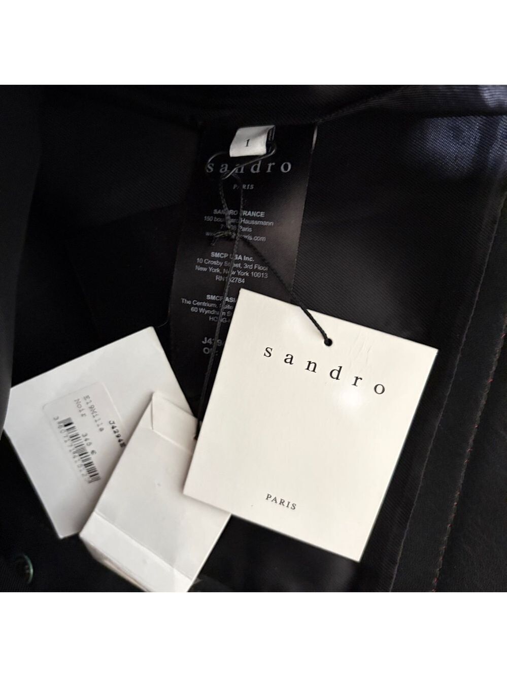 Sandro Milla A-line black leather skirt - Picture 8 of 11